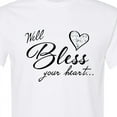 thumbnail image 4 of Inktastic Well Bless Your Heart with Calico Print T-Shirt, 4 of 5