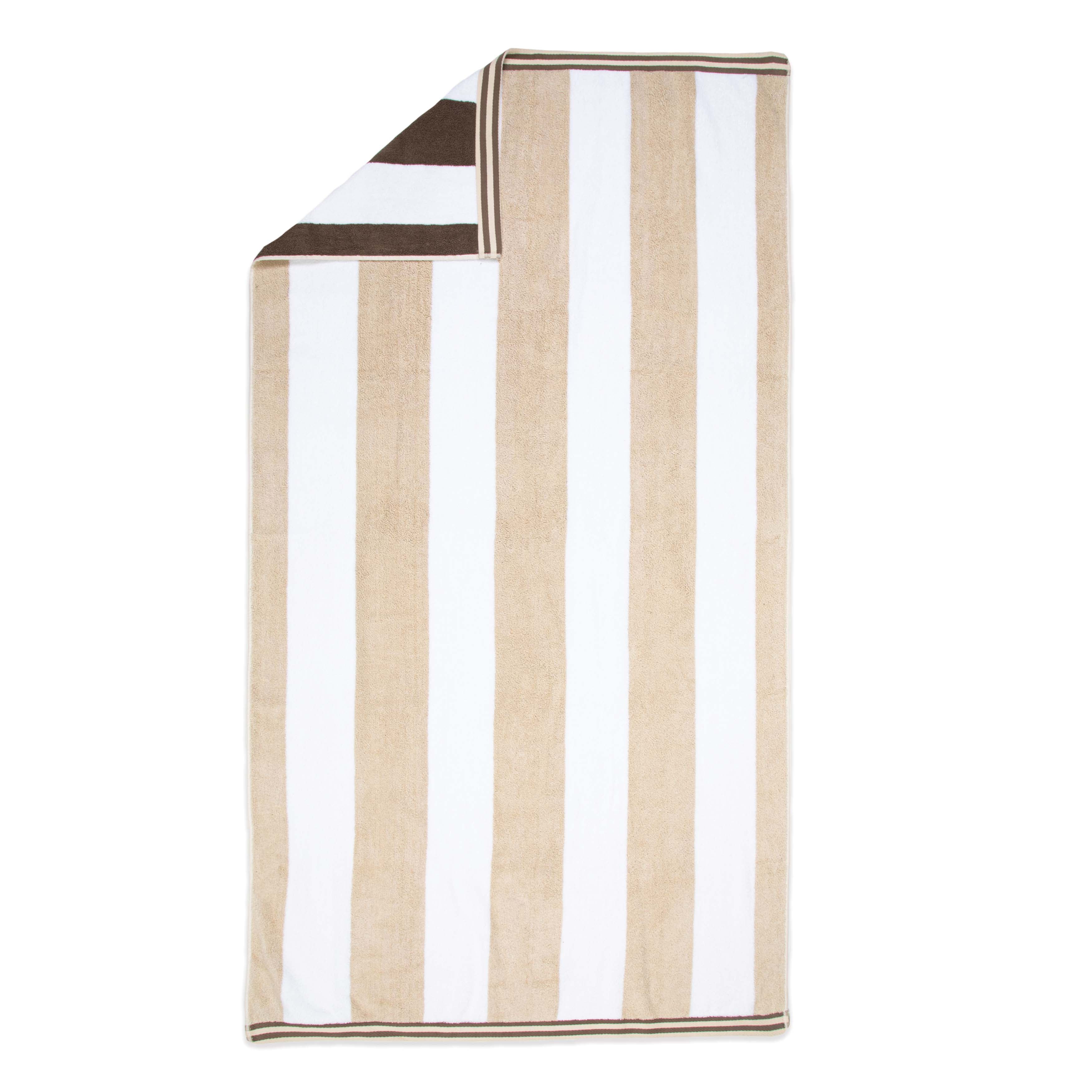Aston & Arden Reversible Beach Towel 35x70 Brown/Beige