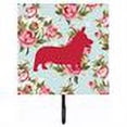 thumbnail image 2 of Caroline's Treasures BB1069-RS-BU-SH4 Corgi Shabby Chic Blue Roses Leash or Key Holder, Blue, Single Hook, multicolor, 2 of 2