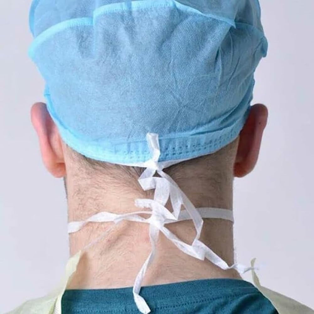 Disposable Tie-On Face Masks, 3-Ply, Level 3, 2000 Pack – Blue