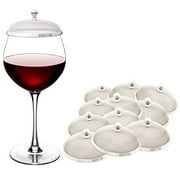 BevHat Party Pack Plus (12 BevHats Total) Wine Glass Cover. Keep The Bugs Out!
