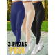 thumbnail image 4 of Set 3 Mallones Mujer Leggings Stretch Leggins Mayon Mallas, 4 of 9