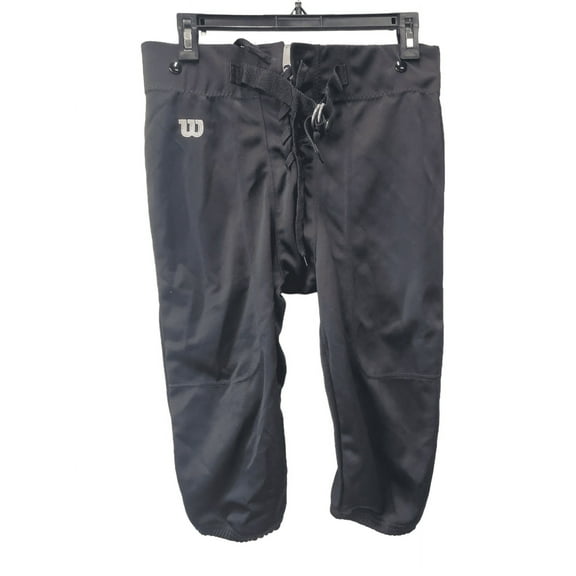 Wilson WTF5717 Youth Football Pants with snaps, Black, Medium