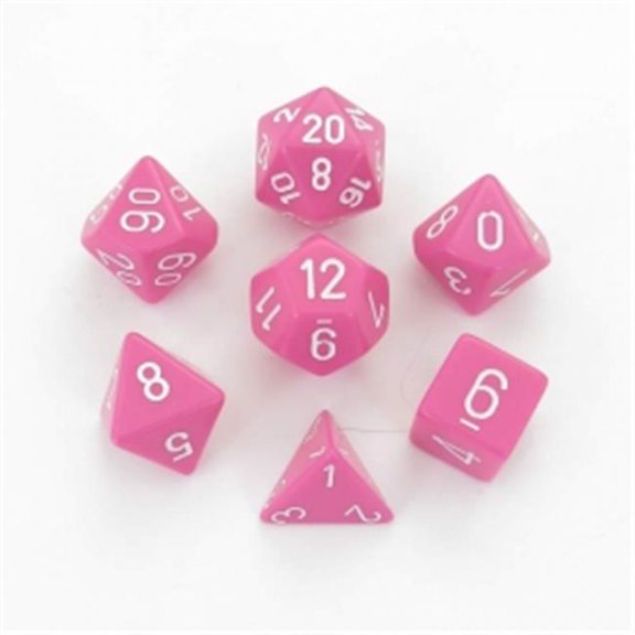Chessex Manufacturing CHX25444 Cube of Opaque Dice - Pink