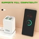 thumbnail image 5 of Cargador de Teléfono Android, Adaptador de Alimentación de Carga Rápida de 150W, Multi Puerto 4Usb + 2Pd, Enchufe de Pared Estándar de Ee.Uu., Carga Simultánea para Varios Dispositivos Adaptador de Al, 5 of 7