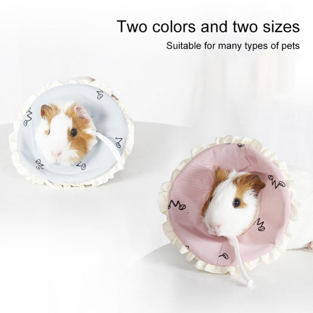Convenient Adjustable E-Collar Pet Cone for Guinea Pig Neck Cover Avoiding Scratch The Wound to Heal Faster Color Random Oncpcare Soft Hamster Cone Recovery Collar for Small Animals After Injury 