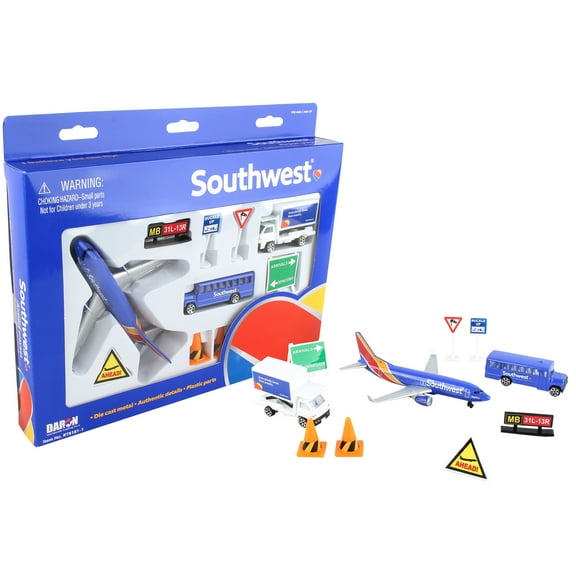 Daron Southwest Airlines Airport Play Set, Multi-color