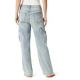 thumbnail image 3 of Jessica Simpson Women's Cargo Wide Leg High Rise Jeans, Sizes 2-16, 3 of 5