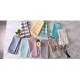 thumbnail image 4 of Contemporary Home Living Chambray Cotton Rectangular Tablecloth - 104" - Blue, 4 of 4
