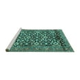 thumbnail image 2 of Ahgly Company Machine Washable Indoor Rectangle Persian Turquoise Blue Traditional Area Rugs, 7' x 9', 2 of 4