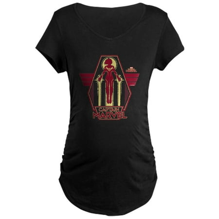

CafePress - Captain Marvel Maternity T Shirt - Maternity Dark T-Shirt