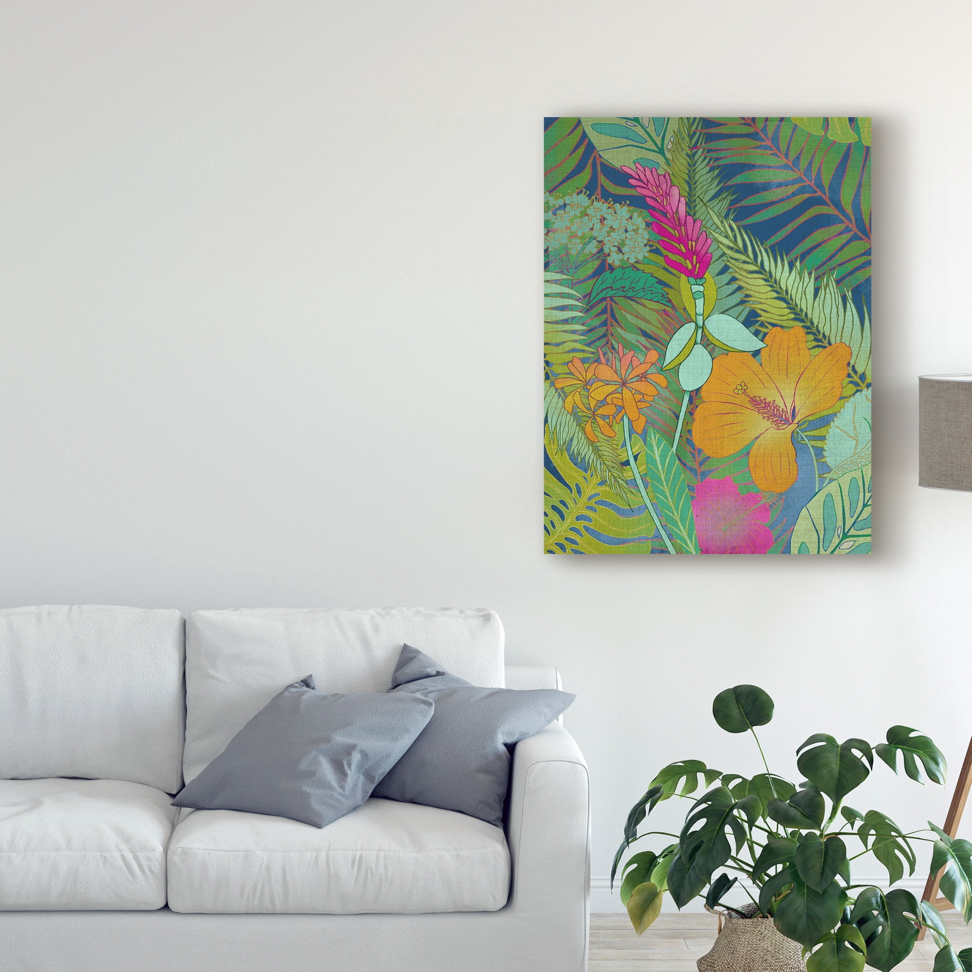 Trademark Fine Art 'Tropical Tapestry II' Canvas Art by Chariklia Zarris