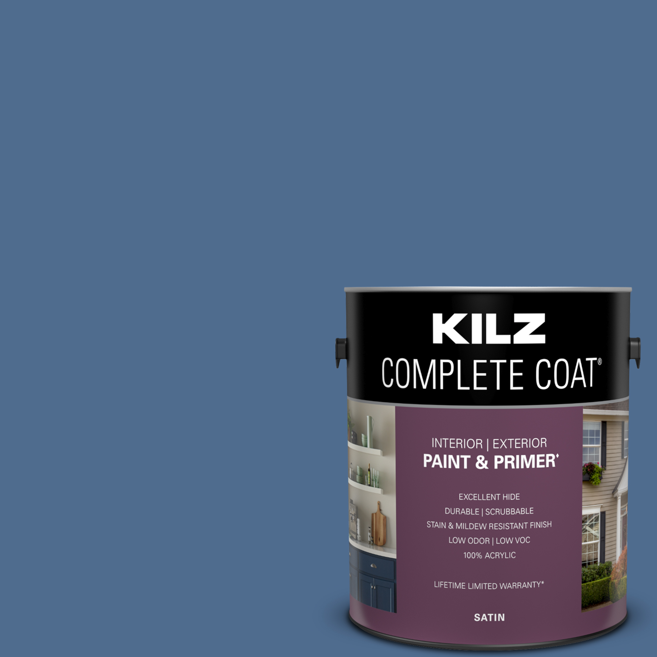 Blue Depths, KILZ Complete Coat Interior/Exterior Paint & Primer, 1 Gallon #RC150-02