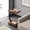 Walnut, variant on C Table End Table, 360°Swivel TV Tray Table for Small Spaces, C Shaped Side Tables with Rolling Wheels Living Room and Bedroom for Sofa, Bed,Chair, Snack