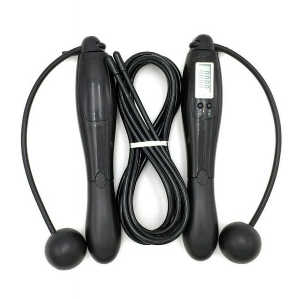 Fiudx Cuerda de Saltar con Contador Digital de Calorías, Pantalla Led Hd, Peso y Temporizador Ajustables, Cuerda de Acero Recubierta de Pvc, Ideal para Mma, Boxeo, Entrenamiento En Gimnasio y Fitness