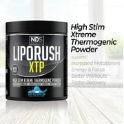 NDS Nutrition LipoRush XTP Thermogenic Fat Burner with L-Carnitine - Energy, Focus, and Appetite Control - Extreme Thermogenic Fat Burning Powder Weight Loss - Blue Berry Snow Cone (45 Servings)