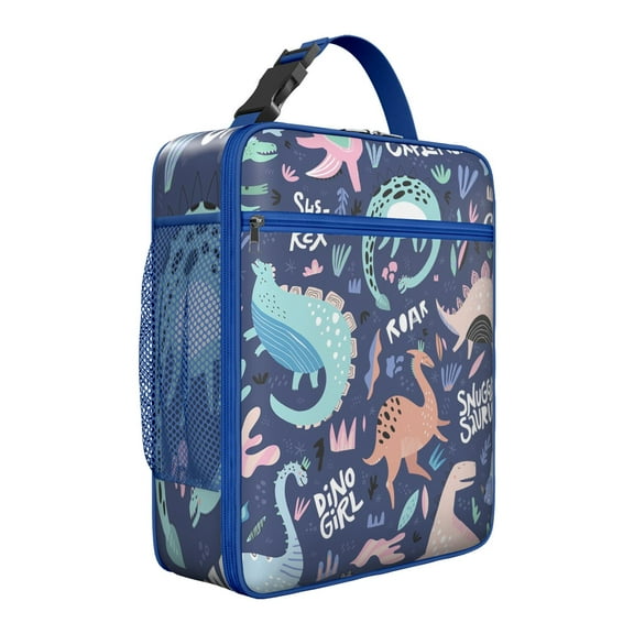 Dinosaur Lover Insulated Lunch Box Men Reusable Lunch Bag Water-Resistant Portable Lunch Bag School Hiking