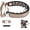 Brown, variant on Prong Collar for Large Medium Dogs, Patented Reflective Pinch Collar with Metal Buckle, No Pull Adjustable Hidden Covered Dog Walking Training for Pitbull German Shepherd Doberman (Brown, XL)