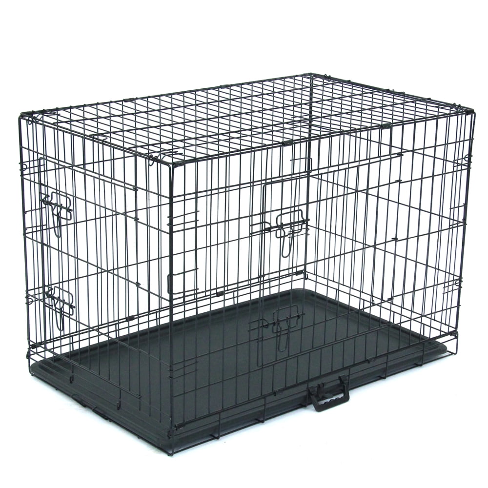 LB Dog Wire Dog Crate with Tray, Medium, 36"L LB Dog Wire Dog Crate with Tray, Medium, 36"L