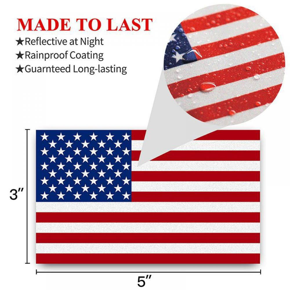 Flying American Flag 6" Premium Vinyl Bumper Sticker Decal Patriotic USA 