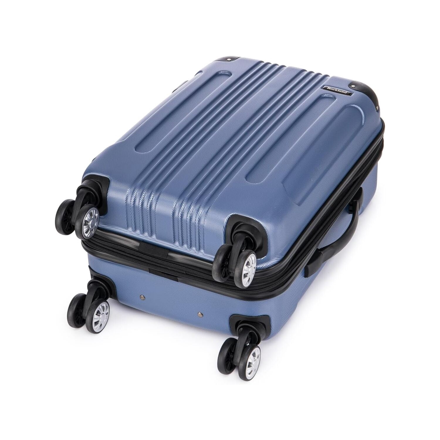 Rockland London Hardside Spinner Wheel Luggage, Carry-On 20-Inch and Tote 14-Inch, Blue