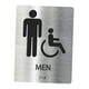 thumbnail image 1 of Letrero de baño Placa de metal para baño público Letrero de inodoro para instalar Estilo A, 1 of 9