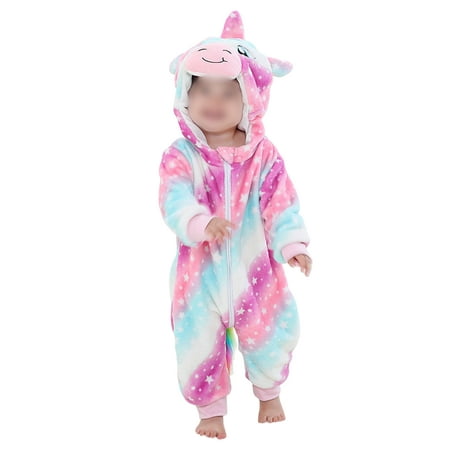 

Lumento Infant Casual Party Winter Outwear Outfits Loose Long Sleeve Fleece Romper Flannel One Piece Onesies Pink 70