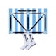 thumbnail image 5 of Colchoneta de entrenamiento con pisadas para fútbol, ​​accesorios para equipos de manejo de balón y ritmo de entrenamiento con calcetines, 5 of 9