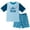 Sky blue / navy, stitch, variant on Mickey Mouse Toddler Boys Rash Guard and Swim Trunks Outfit Set Toddler