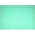 thumbnail image 1 of Ahgly Company Indoor Rectangle Abstract Turquoise Blue Contemporary Area Rugs, 6' x 9', 1 of 4
