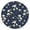 Fitted, variant on Vinyl Round Tablecloth with Watercolor Daisy Artwork, Fitted Elastic Floral Boho Table Cover, Back for Outdoor Indoor Protection