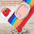 thumbnail image 5 of For Samsung Galaxy Tab A8 10.5 inch SM-X200/SM-X205 Case, 360 Rotatable Handle Stand, Shoulder Strap, Drop-Proof Design, Colourful Red, 5 of 7