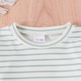 thumbnail image 5 of GYRATEDREAM Toddler Baby Girl Fall Clothes Ribbed Knit Cotton Flutter Sleeve Shirt Pullover Bell Bottoms Cute Infant Winter Outfits, 5 of 8
