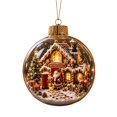 thumbnail image 2 of AOMXGD Christmas Story Ornament, Acrylic, Transparent Sphere, Mini Holiday Scene, Built‑in String Lights, 2 of 7