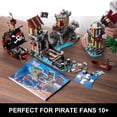 thumbnail image 3 of Set de construcción INSOON Pirate Castle con luz, 1502 piezas, más de 10 años, 3 of 9