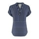 thumbnail image 5 of Vestidos Casuales Para Mujer, Blusas De Mujer De Moda Camiseta informal de manga corta con cuello en V y botones para mujer, 5 of 5