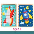 thumbnail image 5 of Double Sided Wooden 3D Puzzles: Educational Toys For Kids To Learn And Have Fun,Christmas And Halloween Gift!, 5 of 5