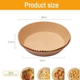 thumbnail image 2 of Air Fryer Paper Liners Disposable: 8 Inch Air Fryer Disposable Paper Liners, 100Pcs, 2 of 8