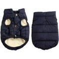 thumbnail image 1 of Chaqueta para Perros con Forro Polar y 2 Capas, Muy Cálida para el Invierno y el Clima Frío, Chaleco para Perros Extra Suave a Prueba de Viento XXX Grande, Azul, 1 of 6