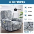 thumbnail image 3 of Recliner Slipcovers -Pieces Lazyboy Recliner Covers Recliner Couch Covers Recliner Chair Cover Non Slip Reclining Slipcovers with Storage Pockets Furniture Protector for Living Room, 3 of 8