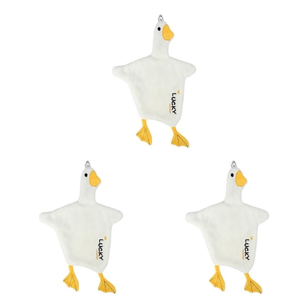 Toalla de mano Advancent Toalla absorbente Baño Cara Colgando Decoración Pañuelo Hogar Niños Pato Blanco CBP194250