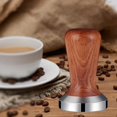 thumbnail image 2 of Prensador de café con mango de madera de primera calidad, martillo de acero inoxidable para café en polvo, cocina Dalbergia 53 mm, 2 of 8
