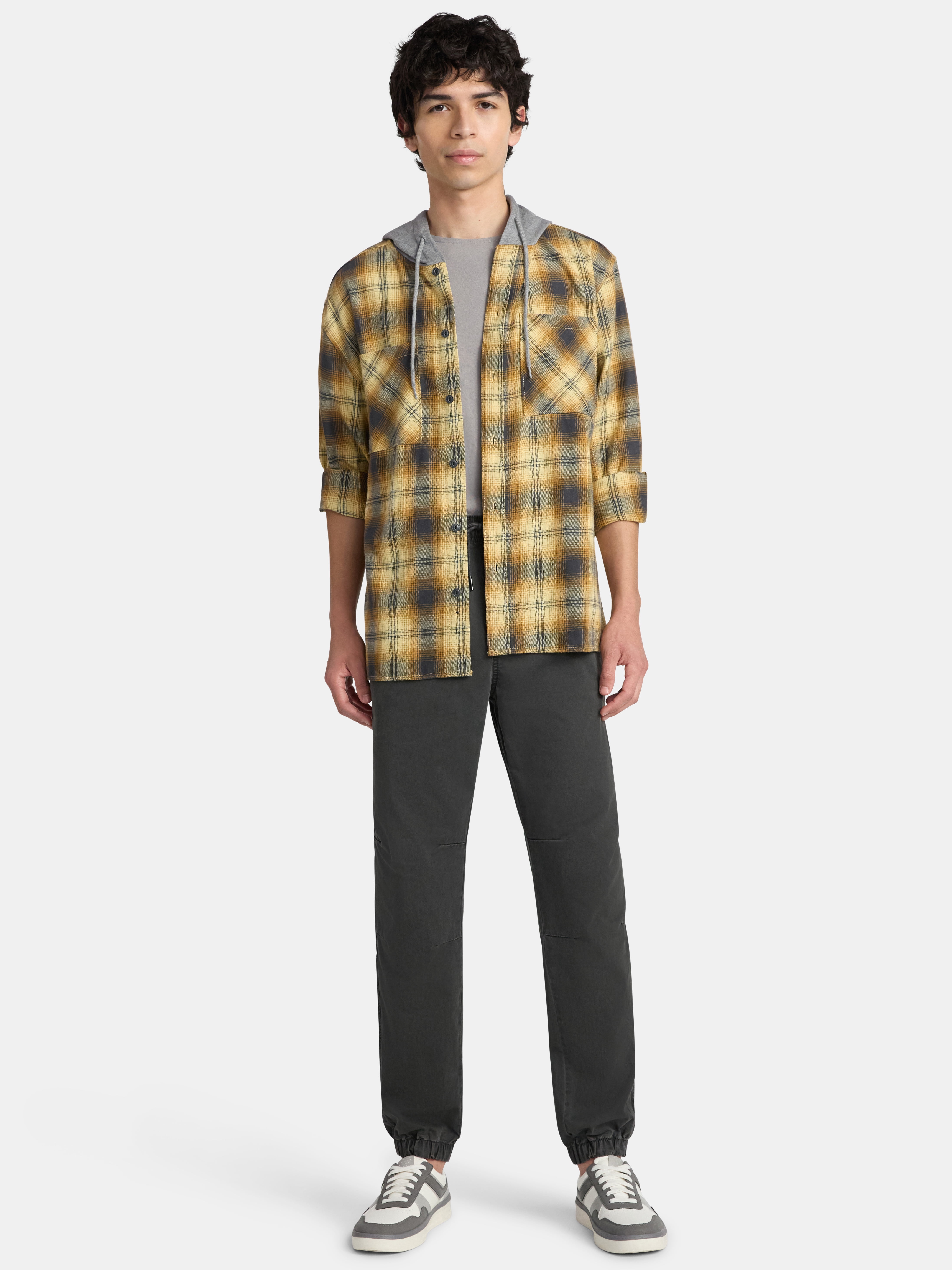 No Boundaries Twill Jogger Pants, Men's XS-5XL