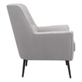 thumbnail image 2 of ZUO Ontario Modern Accent Chair in Gray, 2 of 8