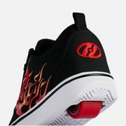 Heelys girls Wheeled Footwear Skate Shoe 0 BLACK/RED FLAMES