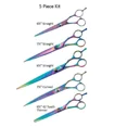 thumbnail image 5 of Dog Grooming Shears Opalescent Rainbow Straight Curved Thinning or Set of 3 or 5 (6.5 inch Straight), 5 of 10