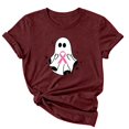 thumbnail image 5 of IMENGL Women Short Sleeve T-Shirts Basic Neck Printed Graphic Tee Daily Outfits Casual Loose Tops for Women Short Sleeve,M-XXXL, 5 of 6