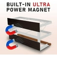 thumbnail image 2 of Magnetic Spice Racks (2-Pack, White) with Paper Towel Holder & 6 Hooks – Kitchen Space-Saving Organizer for Fridge or Oven, 2 of 6