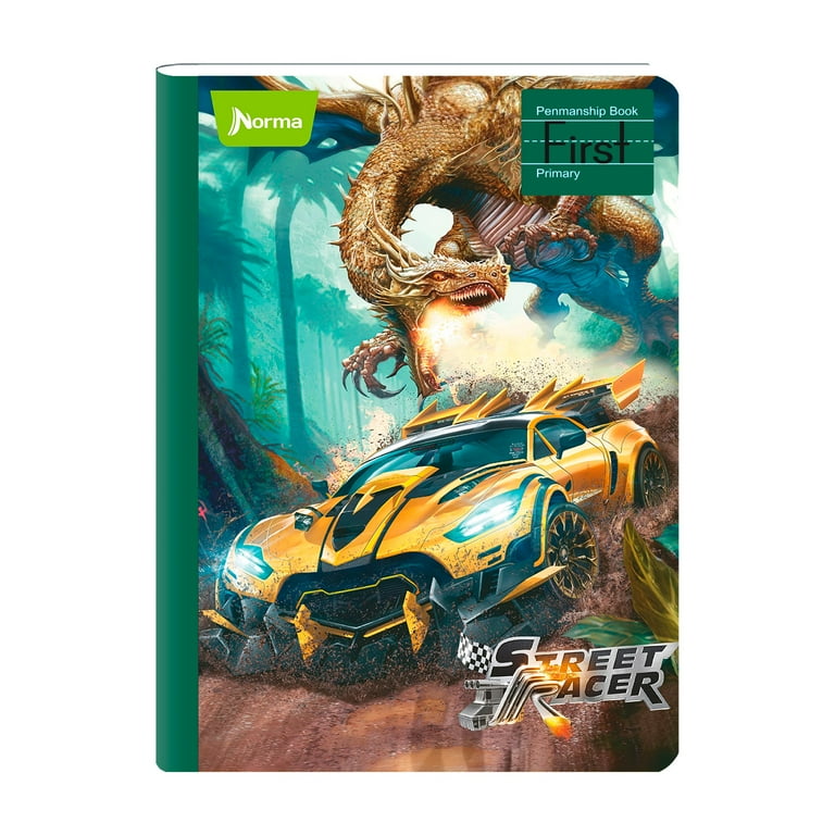 Norma Street Racer Mid Penmanship First Composition Notebook 7
