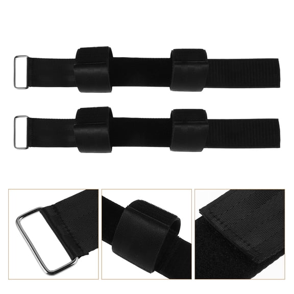 FRCOLOR 1 Pair Heavy Duty Dumbbell Barbell Loading Straps Adjustable Straps for Dips, Pullups, Squats, and Strength Training Workouts